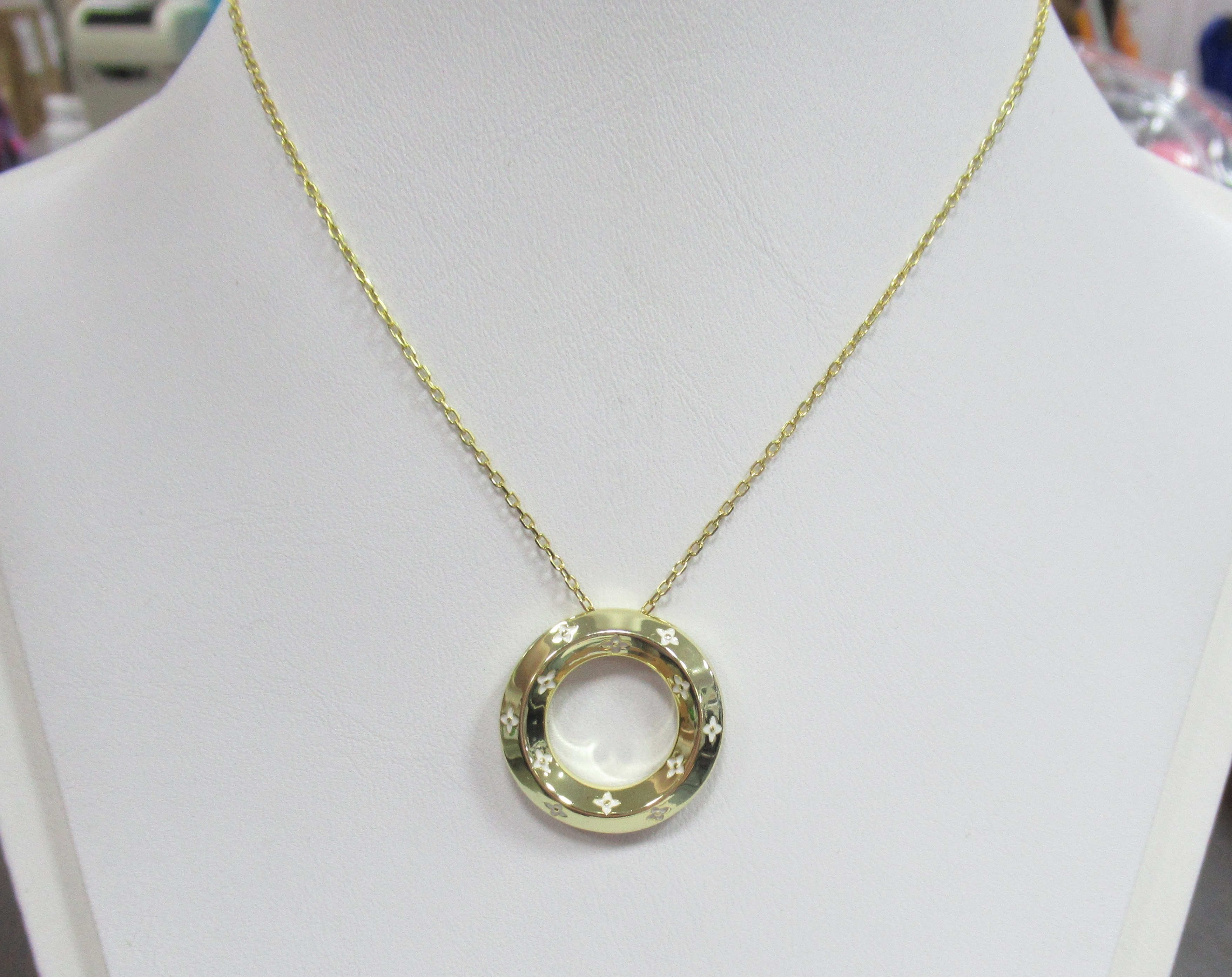 Серебряное колье с эмалью